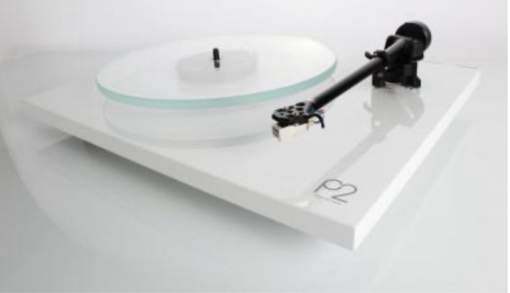 Rega Planar 2 P2 gira-discos em branco brilhante