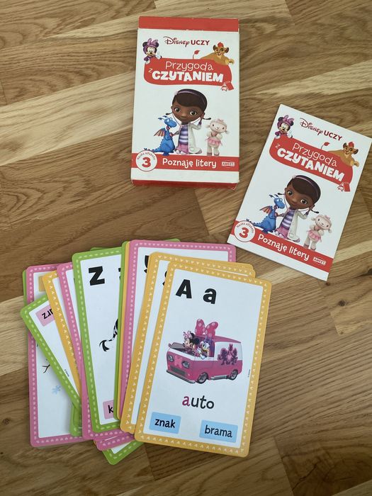 Karty do nauki czytania Disney Uczy Przygoda z czytaniem 3