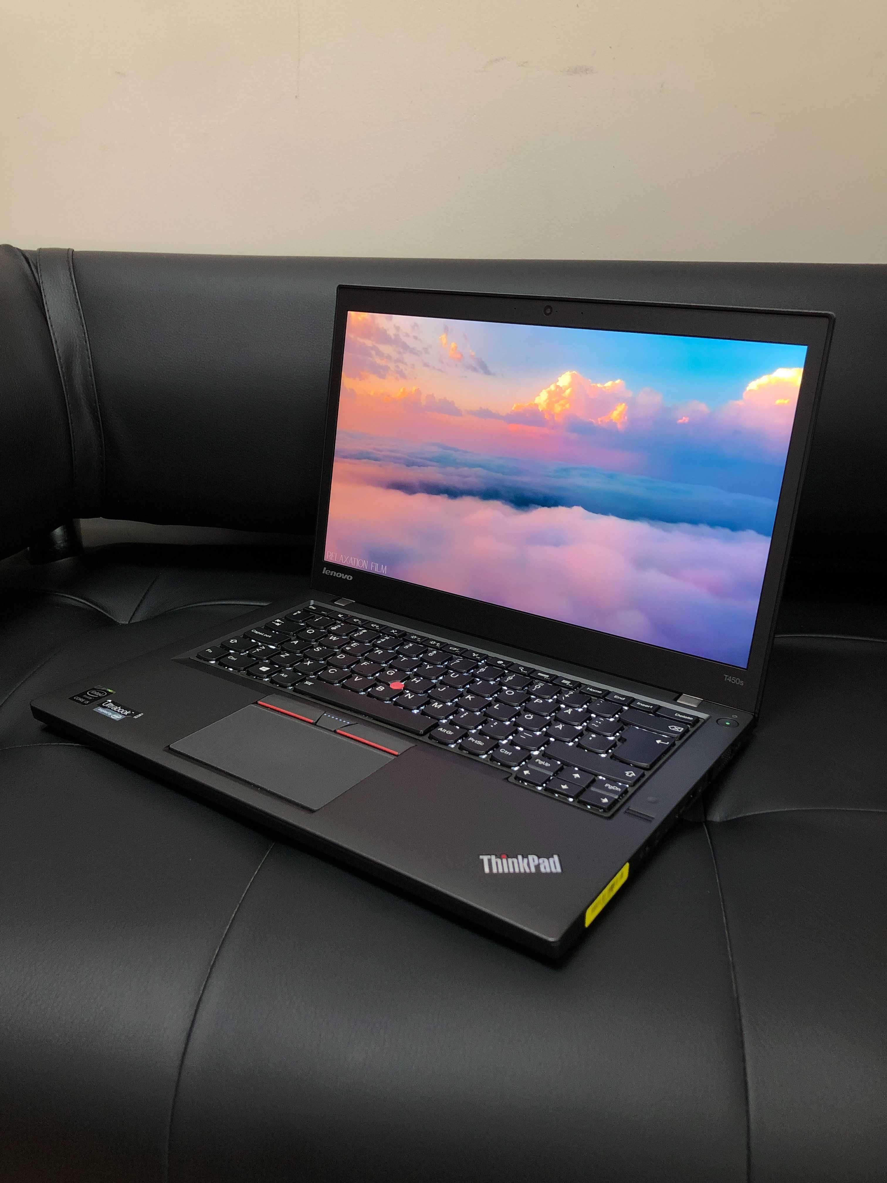 Ноутбук Lenovo ThinkPad T450s/14.0"FHD/i5-5200U/12GB/256GB/ГАРАНТІЯ