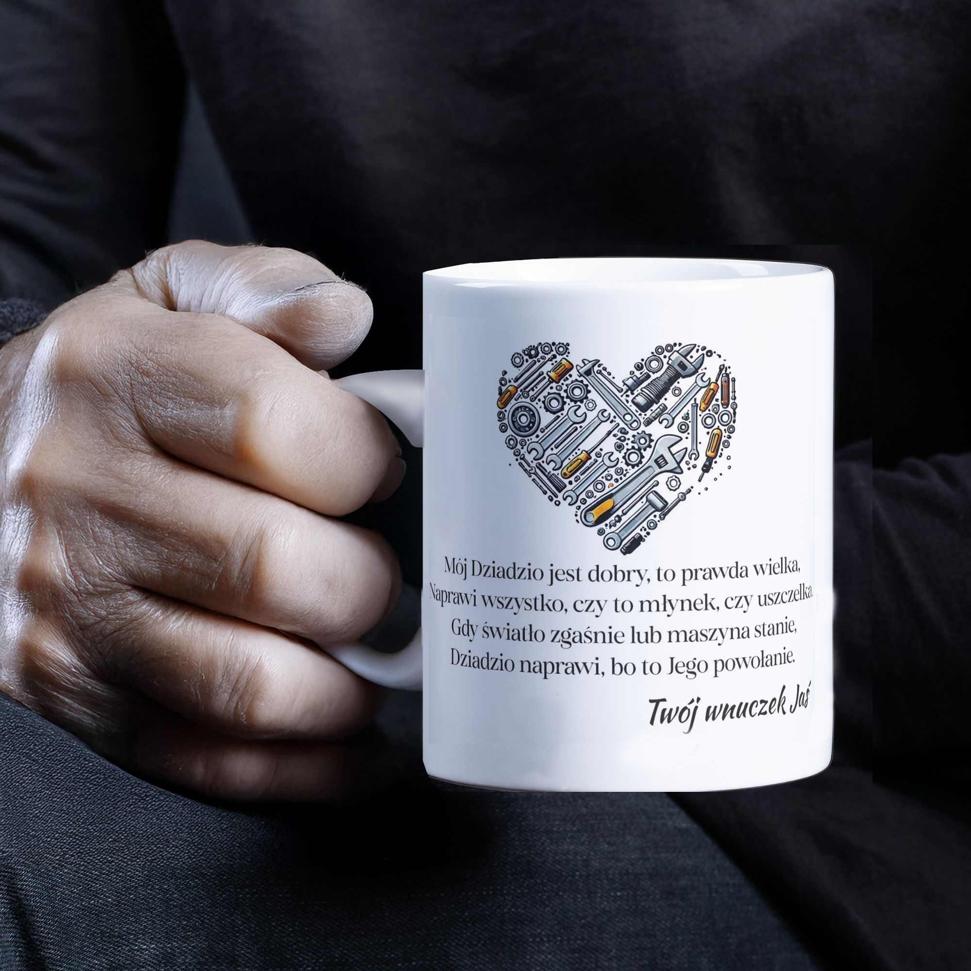 Kubek na Dzień Dziadka personalizowany z Twoim zdjęciem dla Dziadka