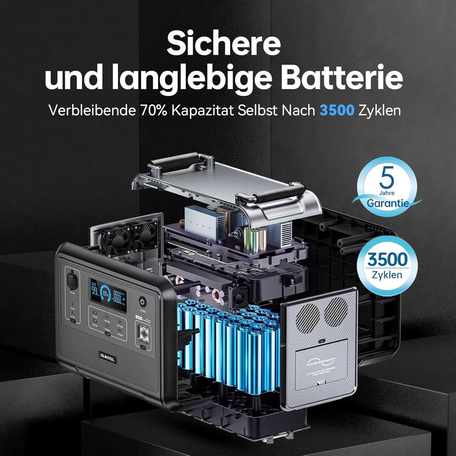 зарядна станція OUKITEL 1200 W, 960 Wh
