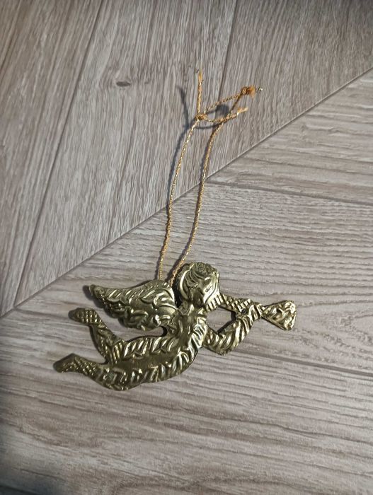 Aniołek metalowy zawieszka ozdoba