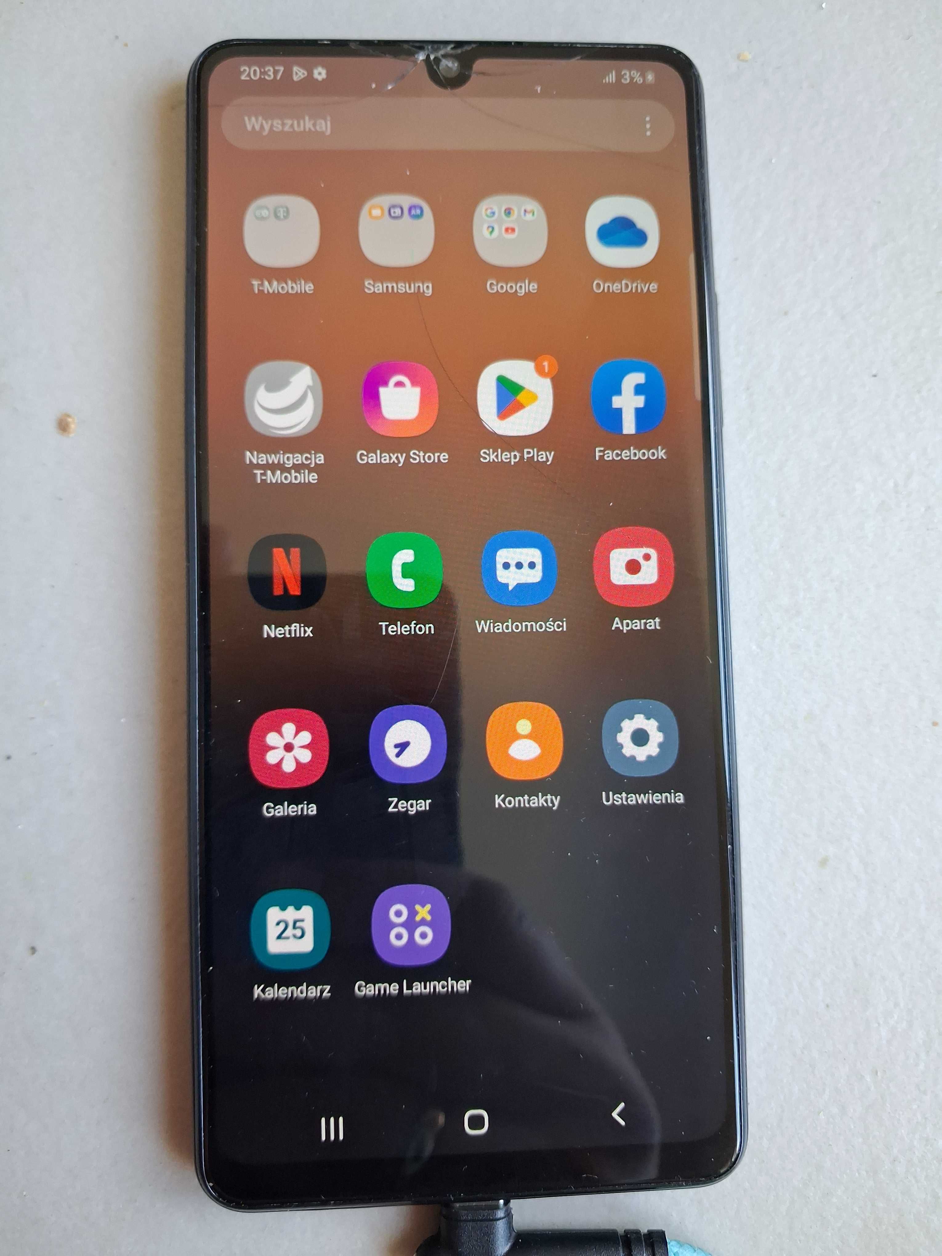 Telefon Samsung A42 5g 4/128 gb czarny Uszkodzony SM-A426B/DS A 42