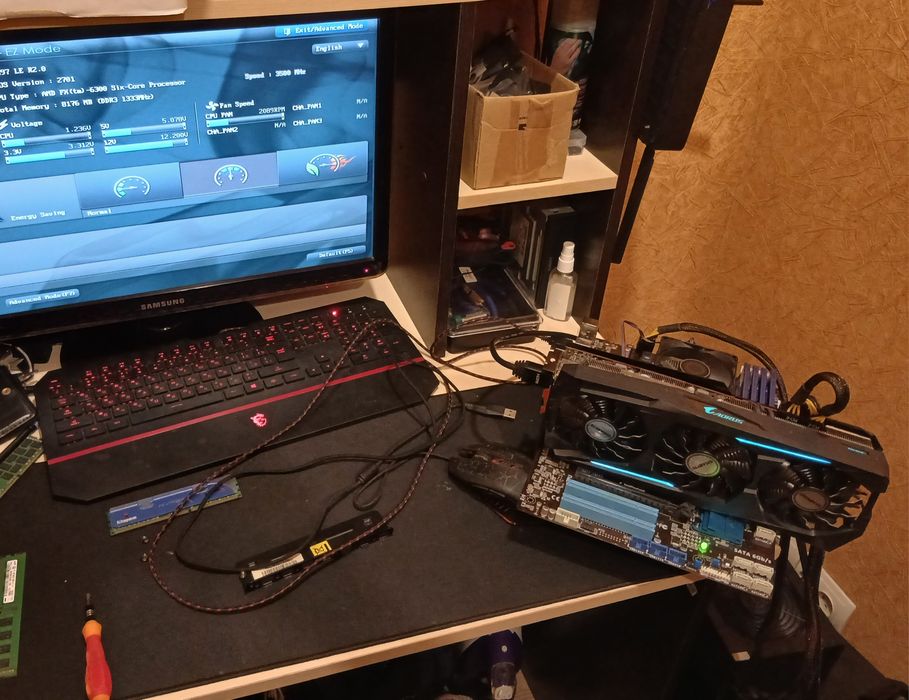 Материнка ASUS M5A97 LE R2.0 + AMD FX6300