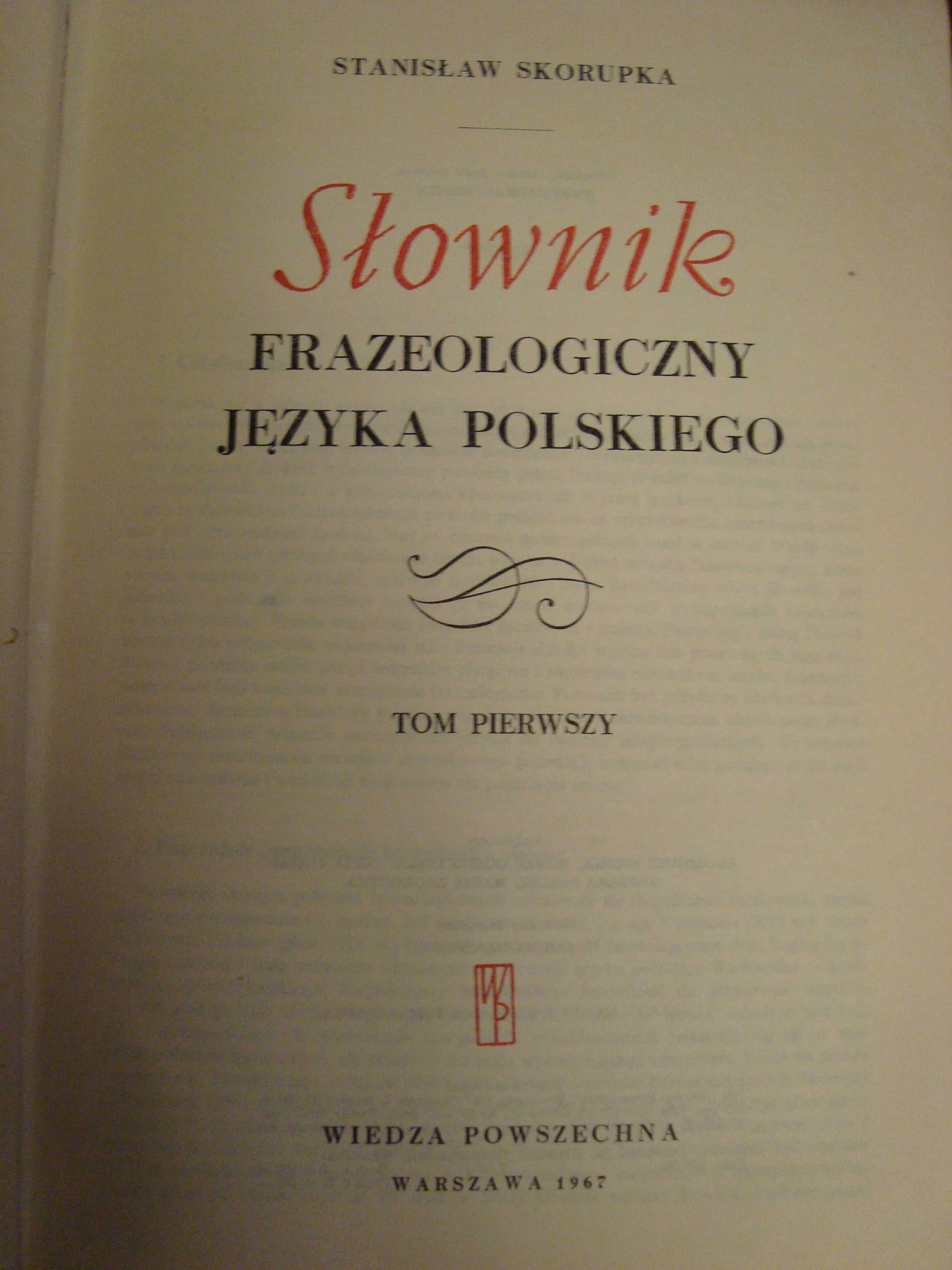 stanisław skorupka słownik frazeologiczny 1 i 2 tom