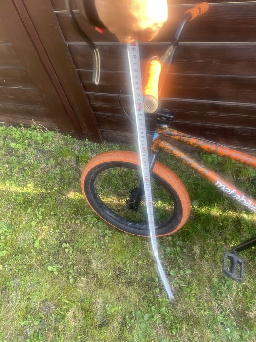 Bmx Mafiabikes Kush2+ 20 orange splat siodełko zamszowe