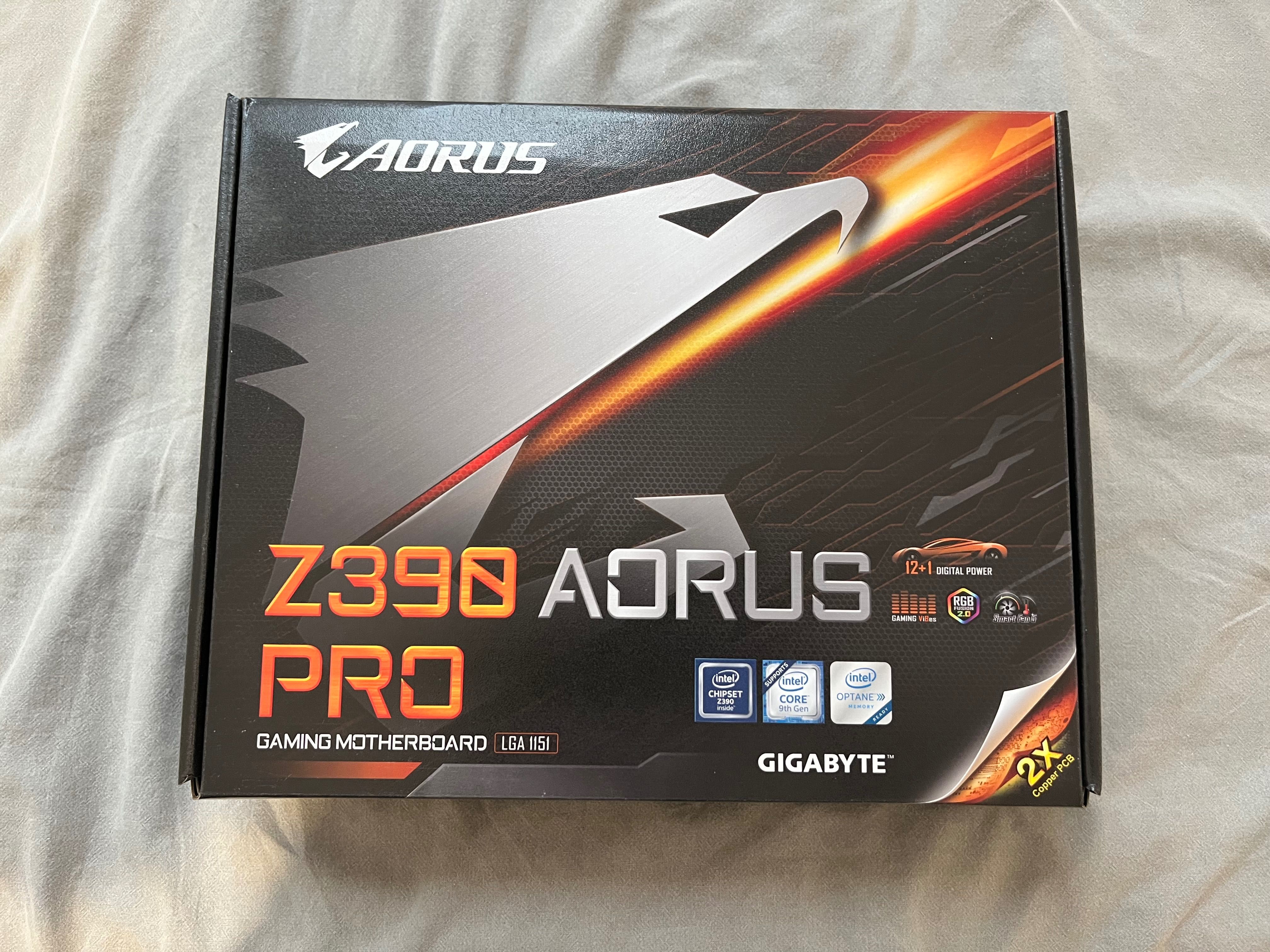 Płyta główna Gigabyte Z390 AORUS PRO + Procesor intel core i5 9500k