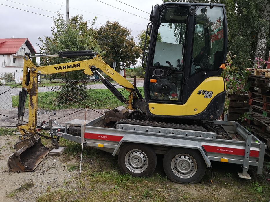 Wynajem minikoparki z operatorem - Mazowiecke Warszawa i okolice