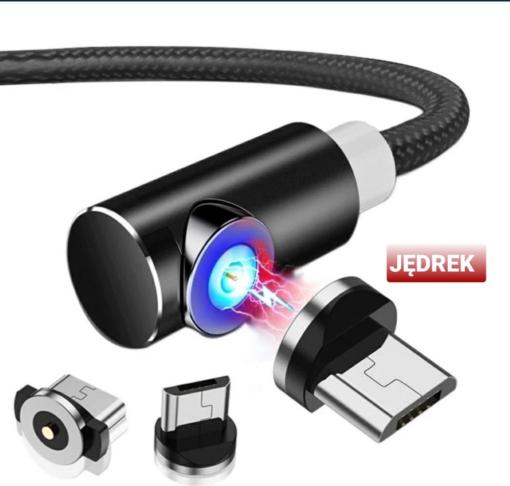 Konwerter Adapter magnetyczny końcówka Micro Usb,Usb C,Iphon.Ładowanie