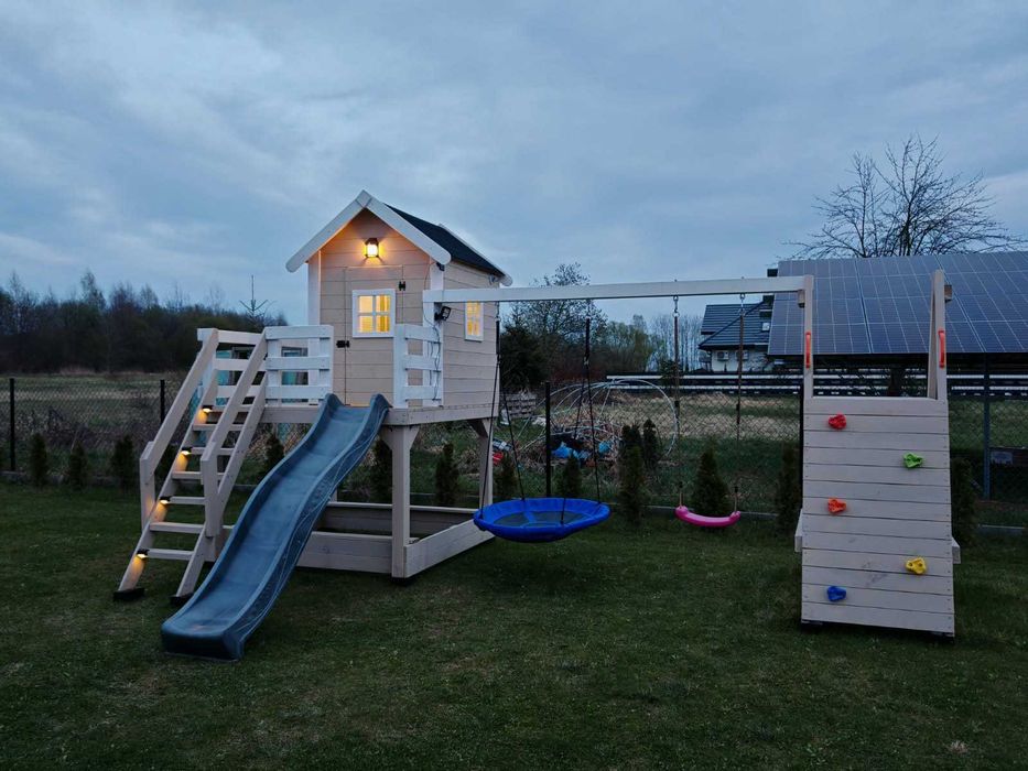 Domek dla dzieci plac zabaw domek z drewna