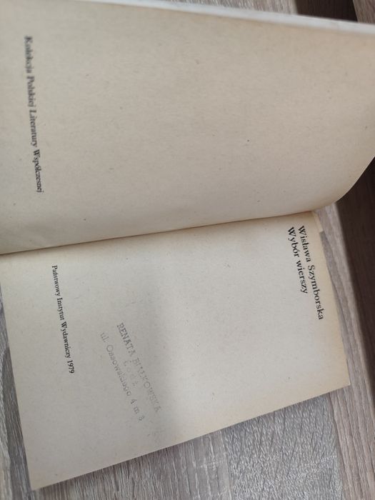 Wisława Szymborska Wybór wierszy PIW 1979