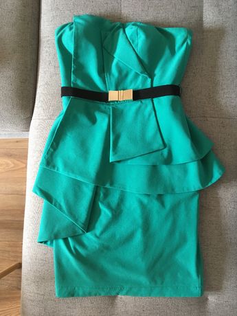 Gorsetowa sukienka Lucy&Co zielona S/38