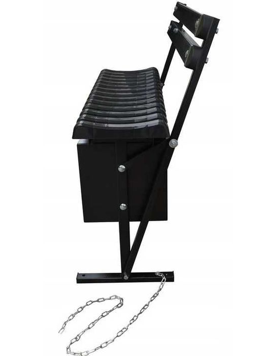 Ławka cmentarna ze skrzynką i oparciem PL producent