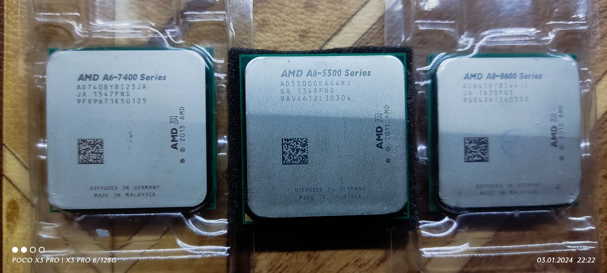 Процессор AMD A8-8650 , A8-5500,A6-7400(2ядра)