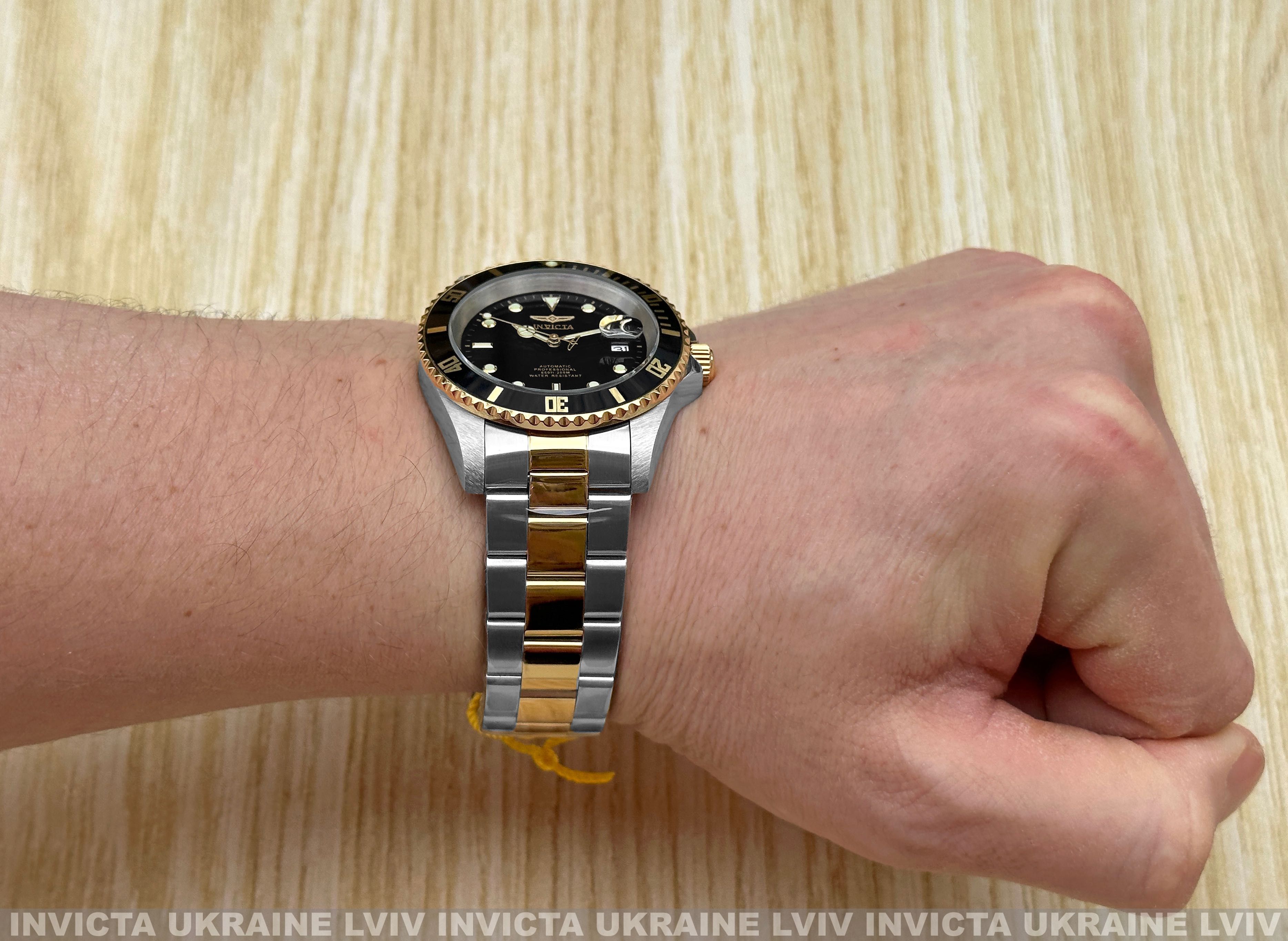 Часы Invicta 8927OBXL Pro Diver 43 мм. Automatic Gold Black 200 MT