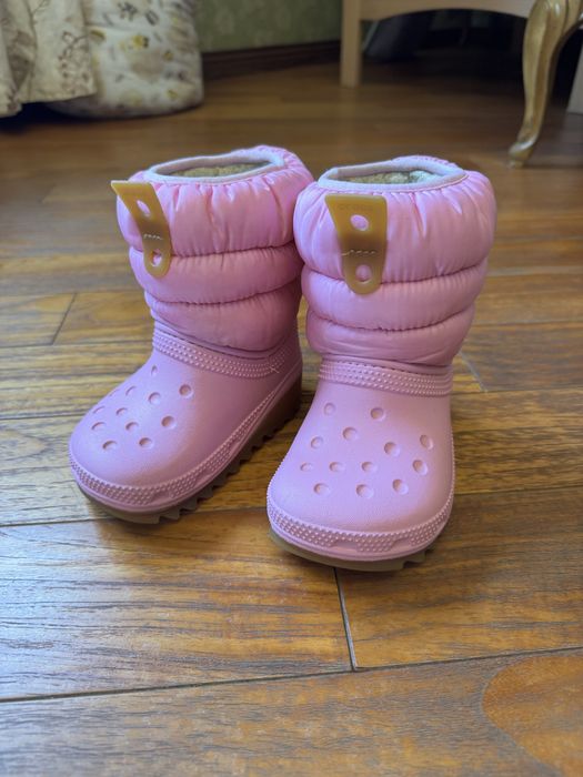 Crocs Classic Neo Puff Boot T Дитячі зимові чоботи-дутики для дівчинки