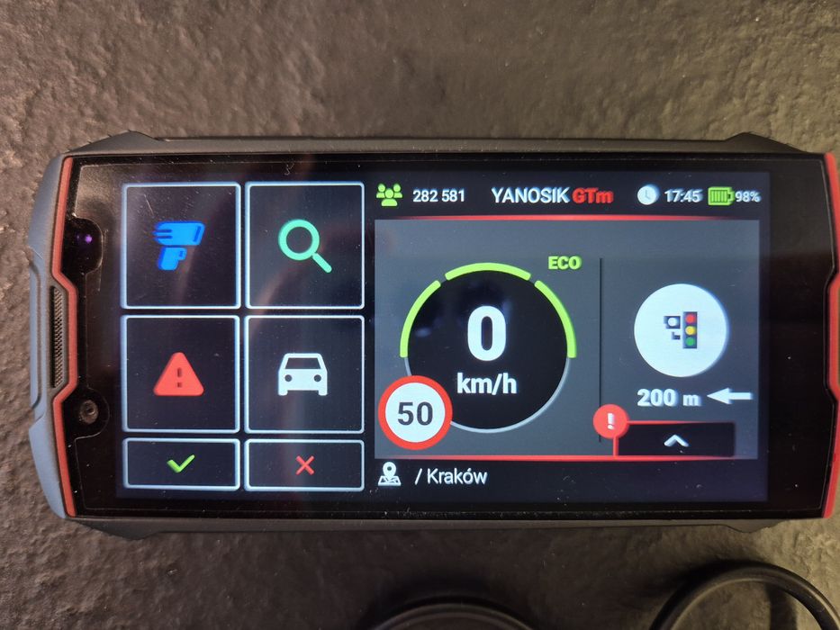 Yanosik GTm dotykowy antyradar