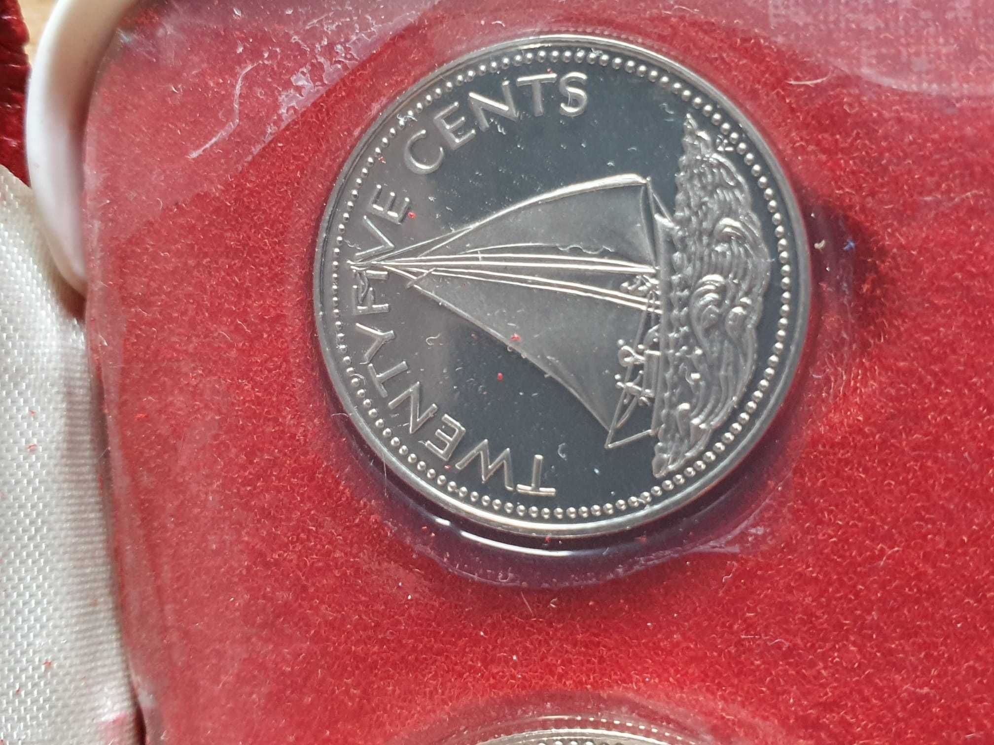 Wspolnota Bahamow.Zestaw monet 1974 r. Srebrne i nie tylko.