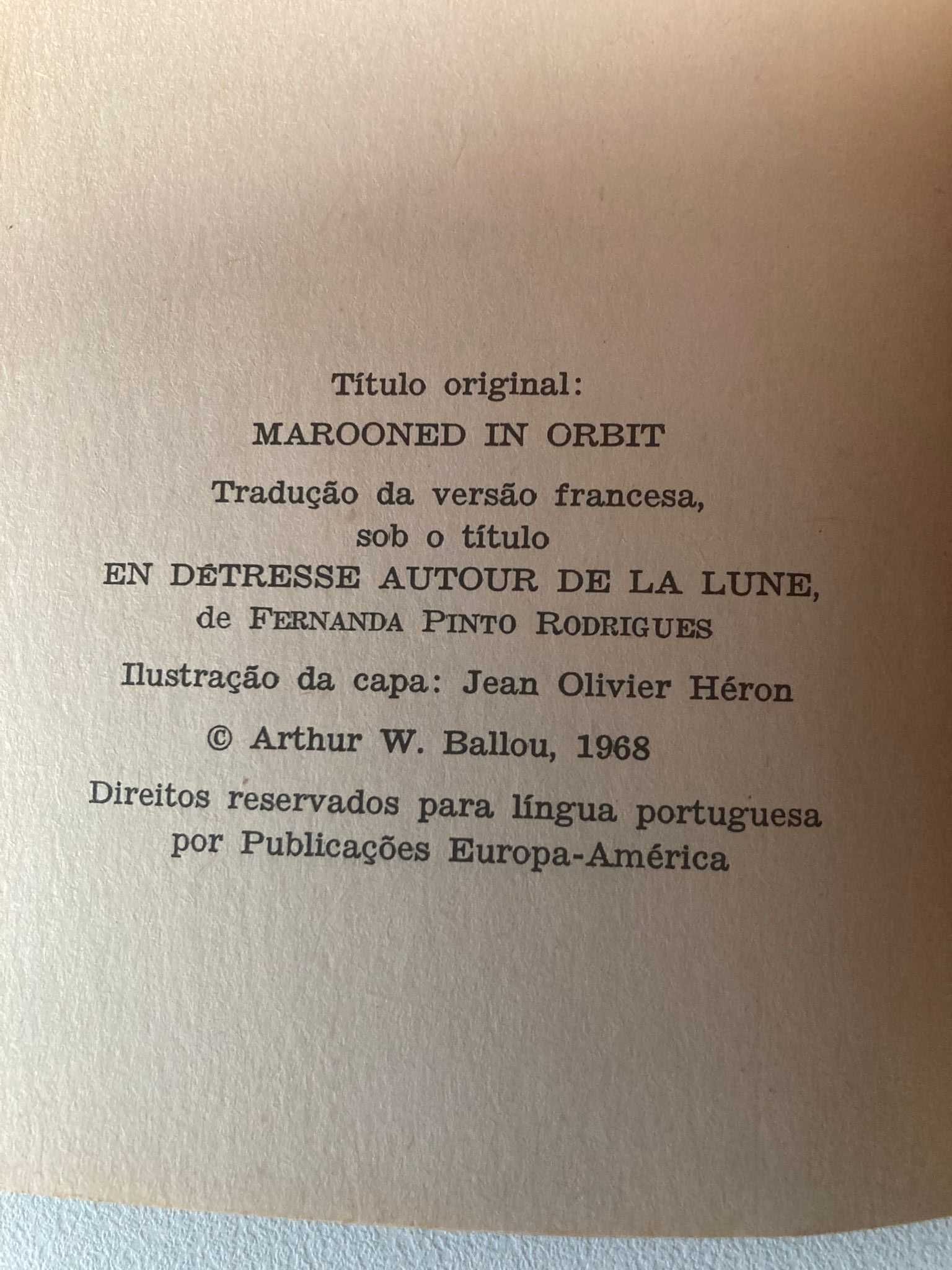 Perdidos à Volta da Lua, de Arthur W. Ballou