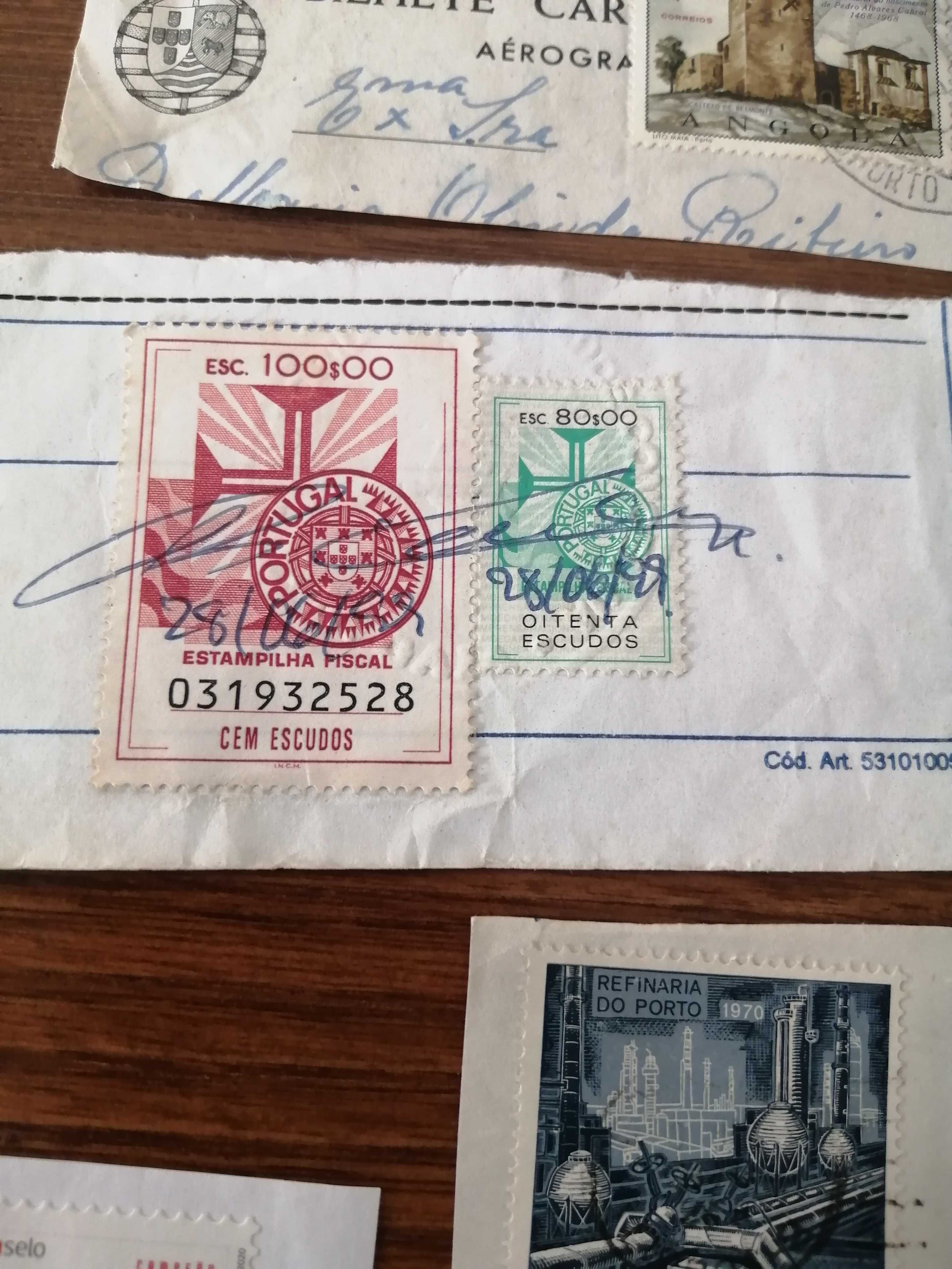 Selos antigos portugueses e estrangeiros