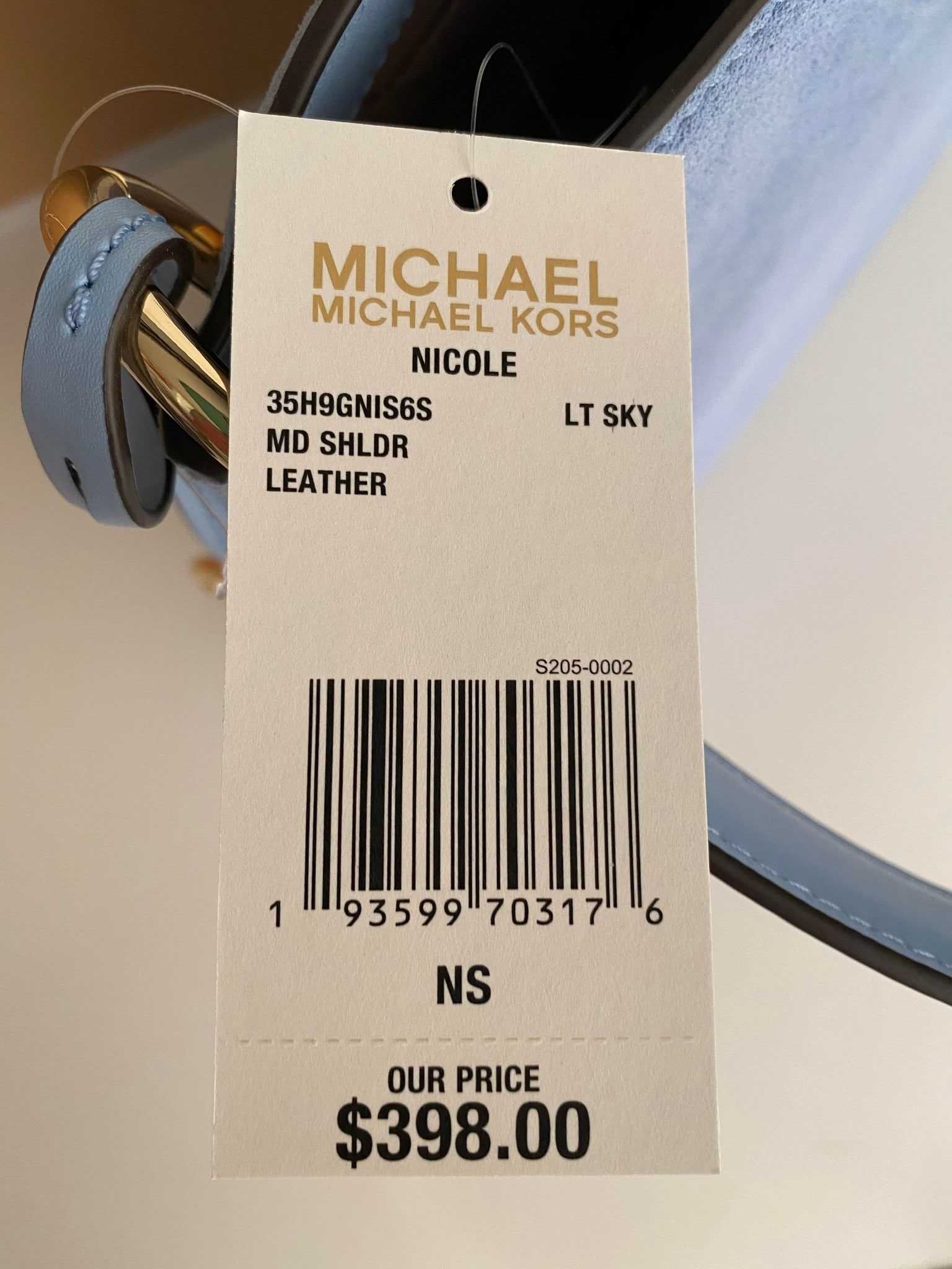 Nowa torebka Michael KORS Nicole błękitna