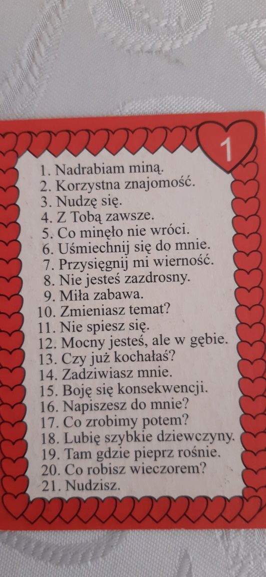 Karty dla młodzieży Flirt