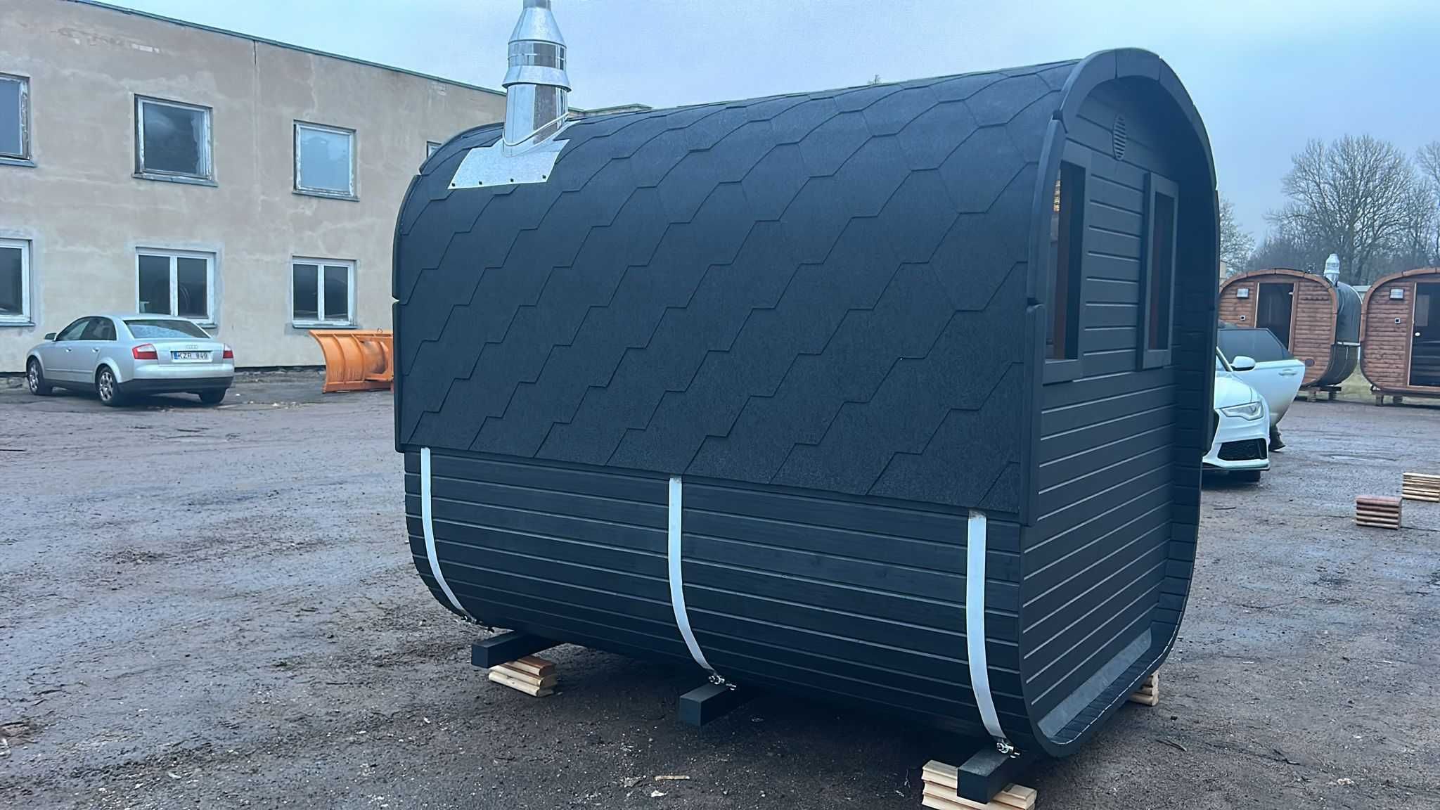 Sauna Kwadro 250cm Wyposażona Sauna Ogrodowa od Producenta z Litwy !!!