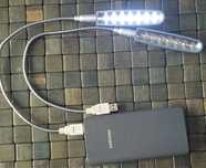 Lampka USB z giętkim ramieniem 2 szt
