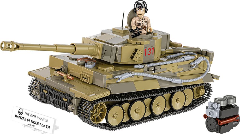 Klocki Cobi 3123 Czołg Pzkpfw VI TIGER Tygrys 131 Hc Ww2 898 El.
