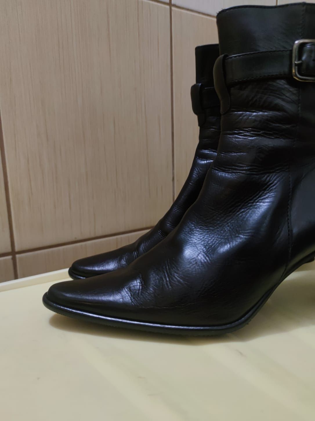 Damskie obuwie buty 39 kozaki skórzane botki sztyblety jesienne na obc
