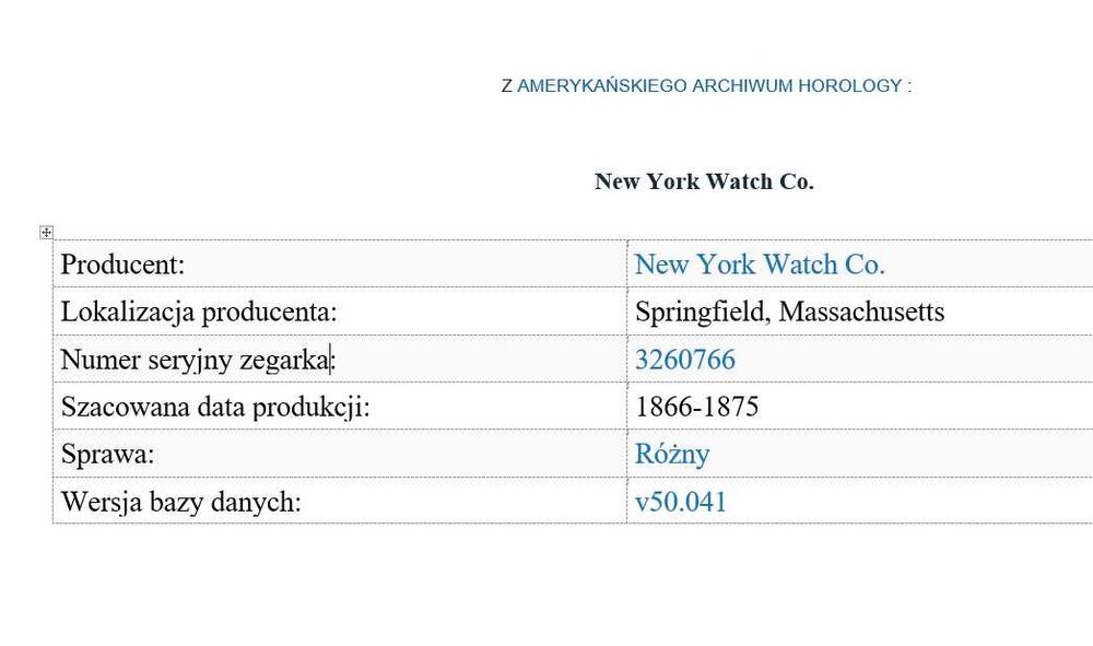 Złoty Zegarek Kieszonkowy  Elgin National Watch Co 1866=1875, Royal