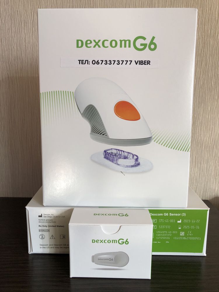 моніторинг DEXCOM G6 стартовий набір 3 сенсори+трансміттер, перезапуск