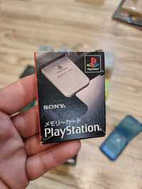 Oryginalna karta pamięci Playstation PS1 PSX SCPH-1020 + pudełko JAPAN