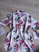 Koszula satynowa fendi damska L/XL 110cm biust