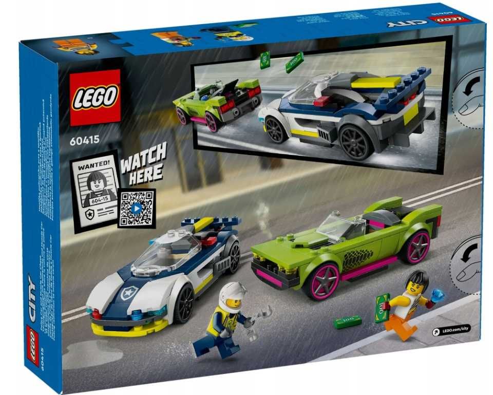 LEGO CITY 60415 Pościg Radiowozu za Muscle Carem