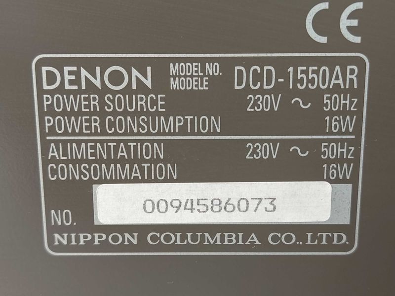 Denon DCD 1550AR Audiofilski odtwarzacz CD Hi end
