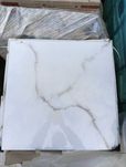 Белая Глянцевая Плитка под Мрамор На пол и Стены CARRARA 60х60 см