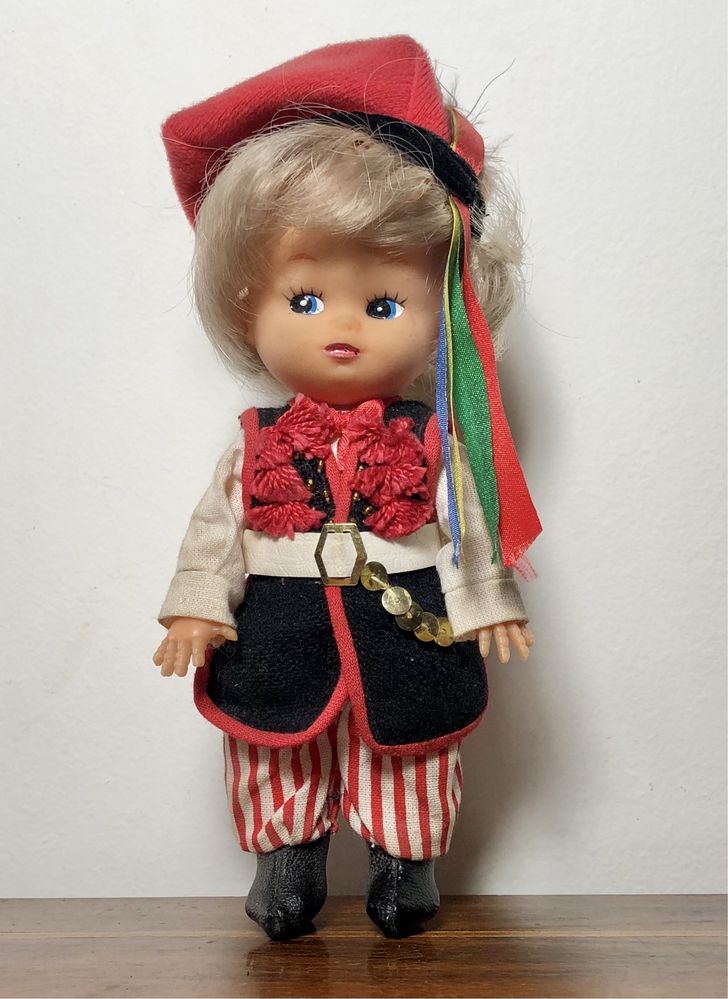 Retro figurka Krakowiak w stroju ludowym Cepelia PRL vintage zabawka