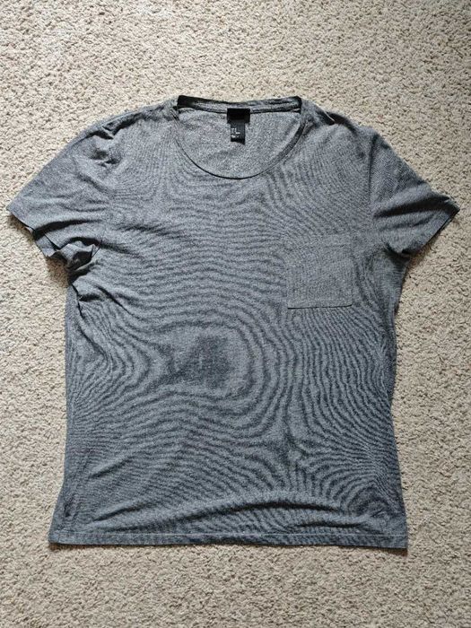 H&M Koszulka T-shirt Rozmiar M kolor Szary melanż