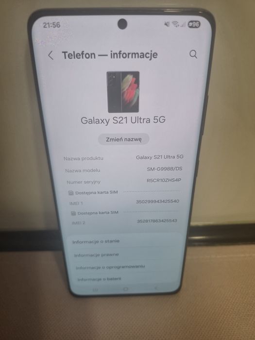 Samsung Galaxy S21 Ultra 5G 12/256 GB