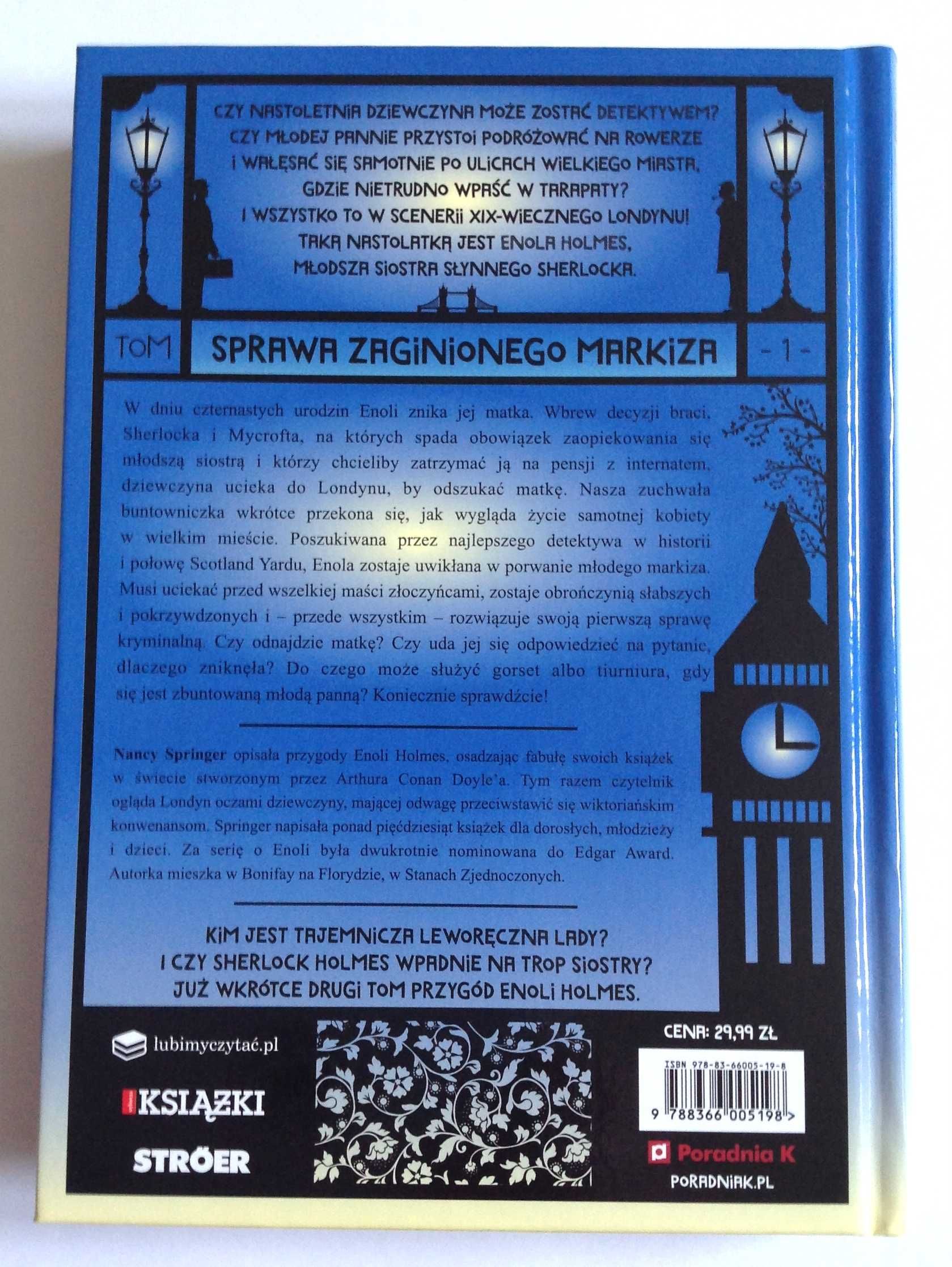 Enola Holmes Sprawa zaginionego markiza nowa