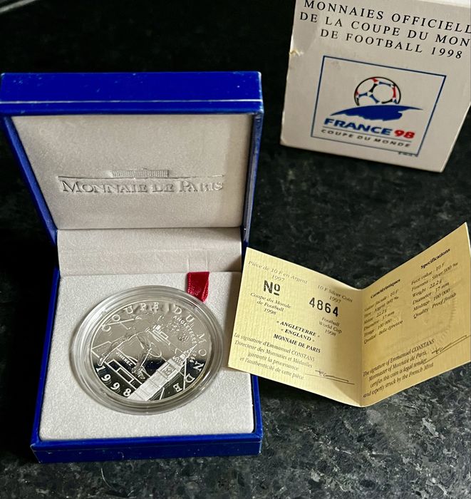 Monnaie de Paris - 10 Francs Prata - Coupe du Monde 1998 (n.º 4864)