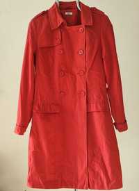 Płaszcz damski trencz czerwony