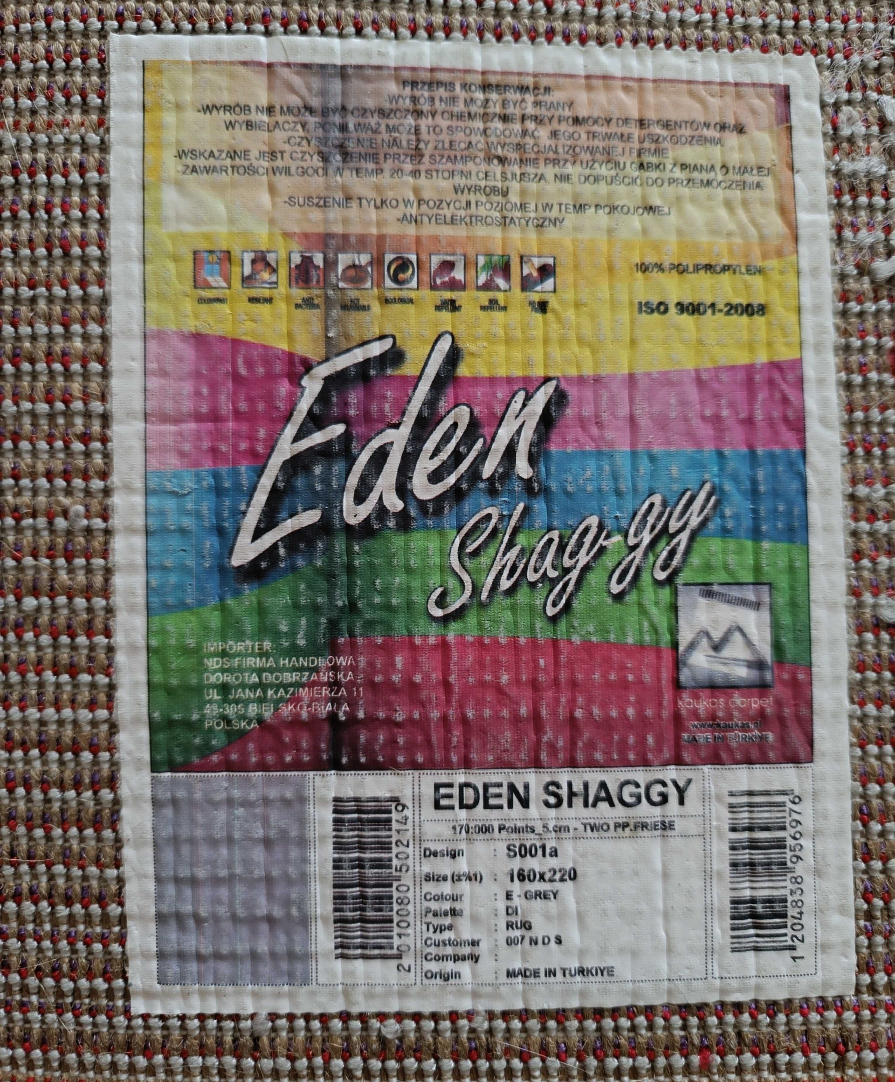Dywan shaggy 160x220cm, turecki