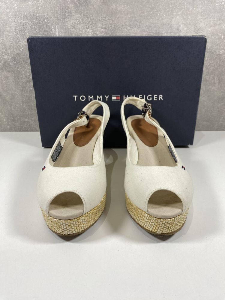 Espadryle Tommy Hilfiger beżowe rozmiar 36