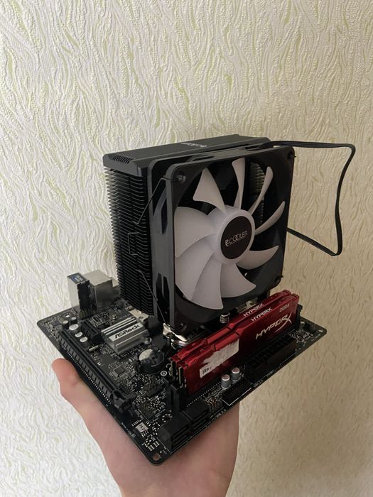 Комплект мат.плата, озу, процессор, охлаждение