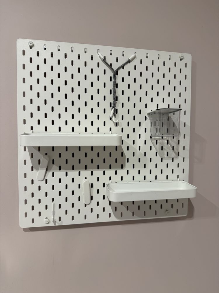 Dwie tablice IKEA biale + akcesoria