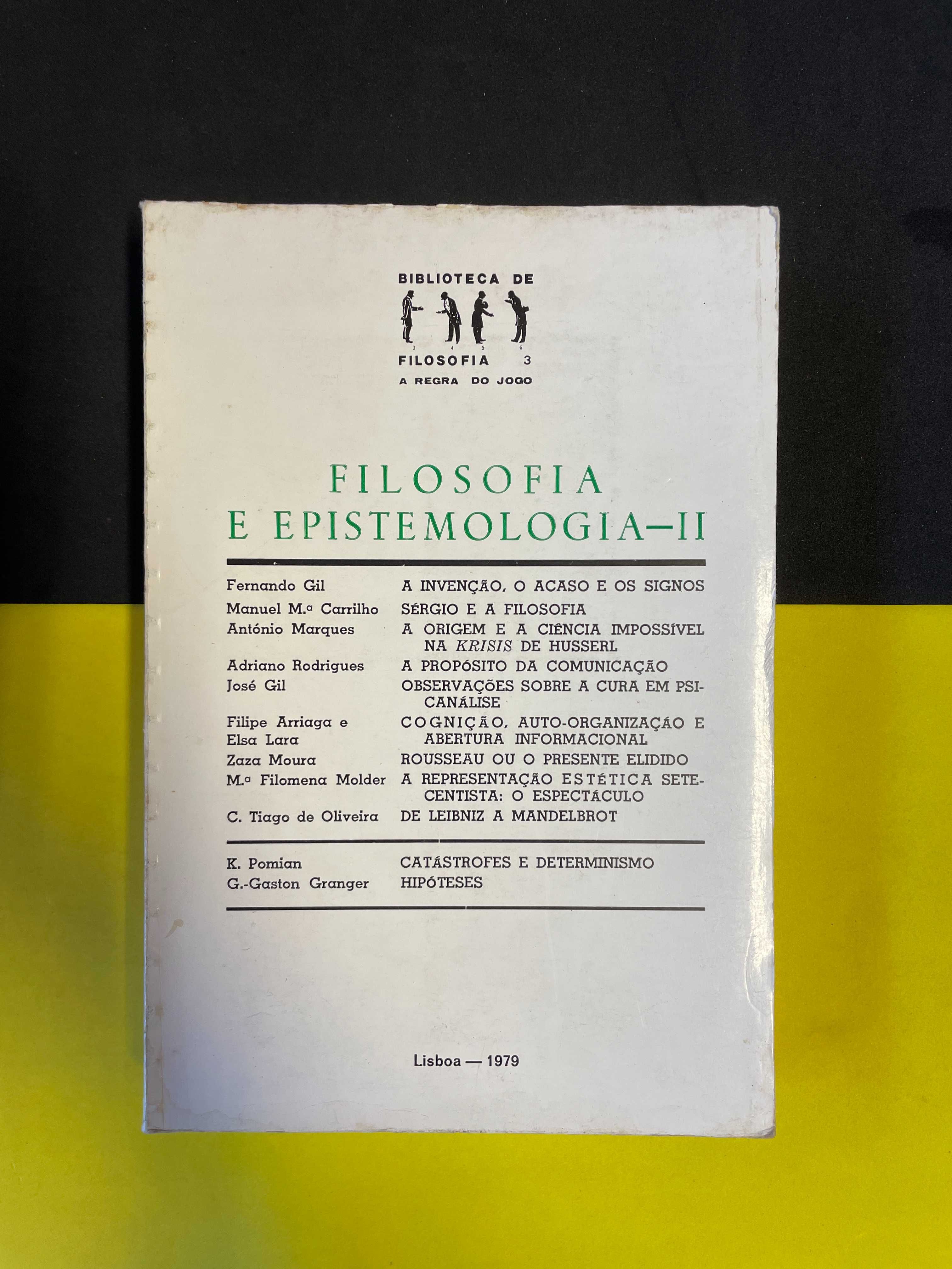 Filosofia e epistemologia-II