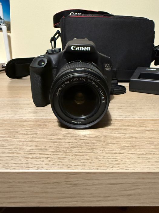 CANON EOS 2000D - Kit Máquina Fotográfica + 18-55 mm