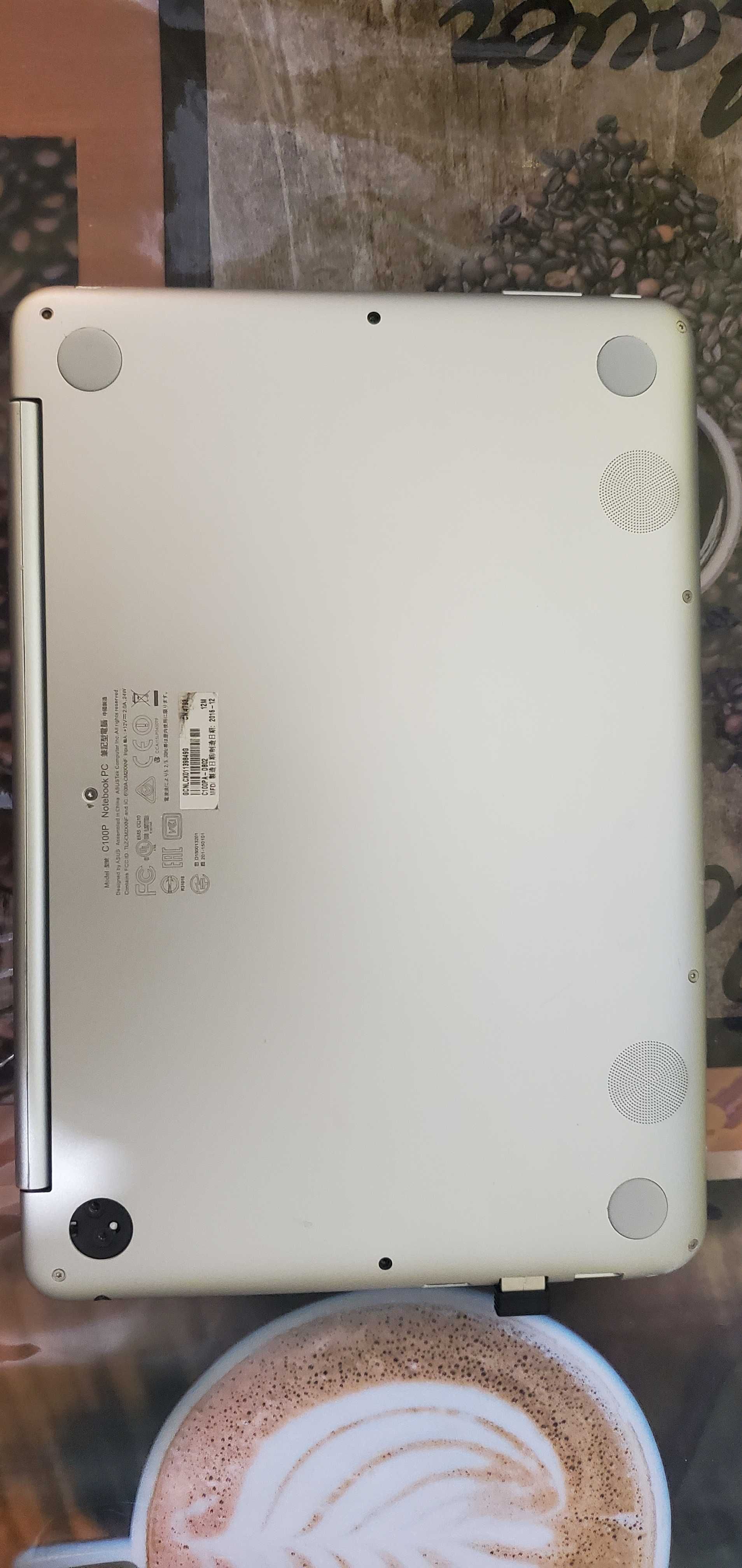 Asus Chromebook Flip C100P, 10.1", 4/16Gb, 4 ядра, корп металл, АКБ 8ч